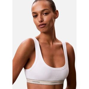 Calvin Klein Women's Heritage Cotton Unlined Bralette, White - Size: XS Calvin Klein Women's Heritage Cotton Unlined Bralette, White - Size: XS
