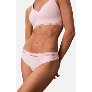 Calvin Klein Women's Icon Cotton Modal Thong, Potpourri Pink - Pink/Pink - Size: 16 Calvin Klein Women's Icon Cotton Modal Thong, Potpourri Pink - Pink/Pink - Size: 16