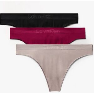 Women's Calvin Klein Bonded Flex Seamless 3 Pack Thong Multi - Size: 12 Women's Calvin Klein Bonded Flex Seamless 3 Pack Thong Multi - Size: 12