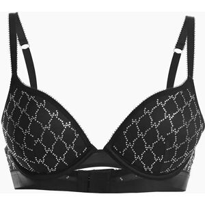 Wolford Women's Geometric Patterned Push Up Bra - Black - Size: 34D Wolford Women's Geometric Patterned Push Up Bra - Black - Size: 34D