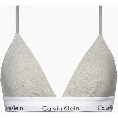Calvin Klein Women's Modern Cotton Triangle Bra, Heather Grey - Size: S Calvin Klein Women's Modern Cotton Triangle Bra, Heather Grey - Size: S