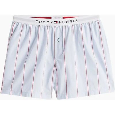 Tommy Hilfiger Women's Heritage Stripe Woven Poplin Pyjama Shorts, Sweet Blue - Size: 12 Tommy Hilfiger Women's Heritage Stripe Woven Poplin Pyjama Shorts, Sweet Blue - Size: 12