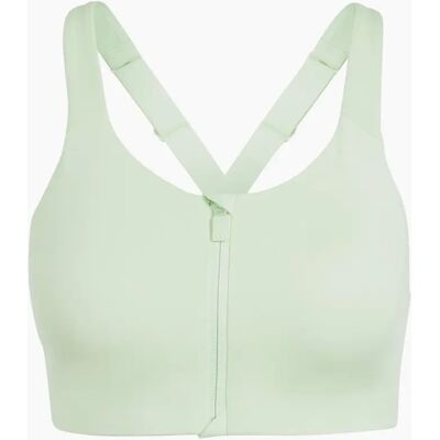 adidas TLRD Impact Luxe High-Support Zip Bra - Womens - Green adidas TLRD Impact Luxe High-Support Zip Bra - Womens - Green