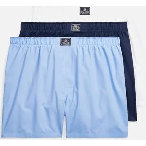 Men's Polo Ralph Lauren 3 Pack Men's Open Boxer - Blue Navy White - Size: 35/34/32