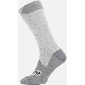 Men's Sealskinz Waterproof All Weather Mid Length Sock - Grey - Size: 12 - 14 uk