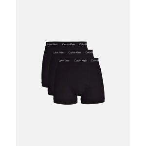 Men's Calvin Klein 3 Pack Cotton Stretch Classic Fit Trunks in Black - Size: 37/36/32