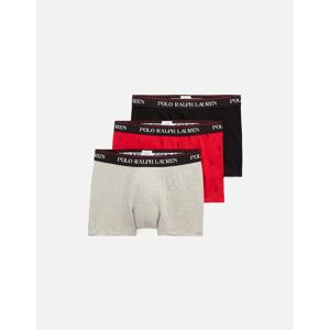 Men's Polo Ralph Lauren 3 Pack Men's Cotton Trunk - Grey Red Black - Size: 35/34/32