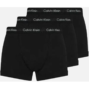 Men's Calvin Klein 3 Pack Men's Cotton Stretch Trunks - Black - Size: XL