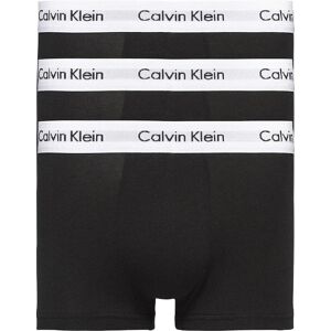 Men's Calvin Klein 3 Pack Men's Cotton Stretch Low Rise Trunks - Black - Size: L