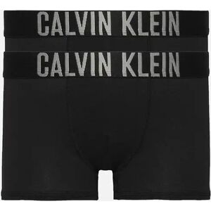 Calvin Klein Boy's Boys 2-Pack Intense Power Boxer Trunks, Black/silver - Size: 10 years/11 years/12 years