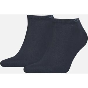 Men's Calvin Klein 2 Pack Mens Ankle Trainer Socks Navy - Blue - Size: 9/10/10.5/9.5/11