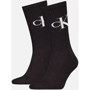 Men's Calvin Klein 2 Pack Monogram Mens Socks Black - Size: 6.5/7/7.5/8/5/5.5/6