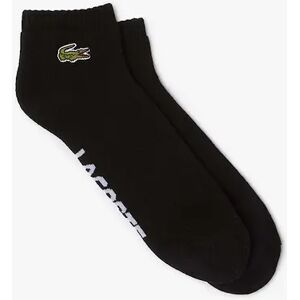 Lacoste Men's Short Cotton Sports Socks - Black - Size: 4346