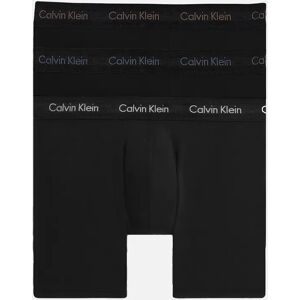Men's Calvin Klein 3 Pack Cotton Stretch Boxer Briefs - Black - Size: 32/34/35