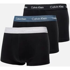 Men's Calvin Klein Low Rise 3 Pack Boxer Trunks Black/Blue/Grey - Size: 35/34/32
