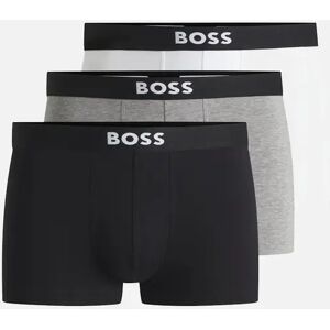 Hugo Boss Men's 3-Pack Icon Boxer Trunks, Black/White/Grey - Size: 37/36/32