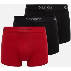 Men's Calvin Klein 3pk Trunk Boxer Shorts Black/Red - Multi/Black - Size: 35/34/32