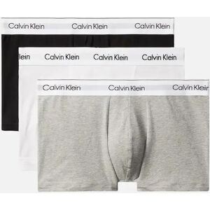 Calvin Klein Men's CK Icon Cotton Stretch Relaxed Fit Trunk 3PK - Grey Heather/White/Black - Multi - Size: 32/34/35