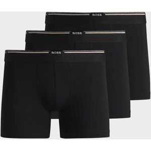Hugo Boss Men's BOSS Orange 3-Pack Mens Bamboo Boxer Briefs - Black 001 - Size: 33/32/32