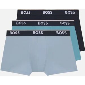 Hugo Boss Men's BOSS Cotton Stretch 3 Pack Power Trunks Blue - Size: 32/30/31