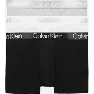 Calvin Klein Men's 3-Pack Modern Structure Boxer Trunks, Black/White/Grey - Size: 37/36/32