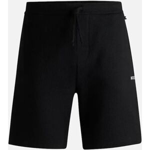 Hugo Boss Men's Cotton-Blend Pyjama Shorts, Black - Size: LARGE