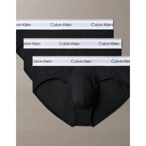 Men's Calvin Klein 3-Pack Briefs Icon Cotton Stretch, Black/White - Size: 32/34/35