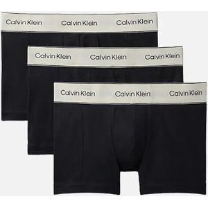 Calvin Klein Men's CK Heritage Cotton Stretch Trunk 3PK - Black/Beige - Size: 32/33/32