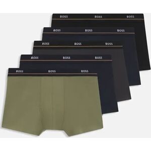 Hugo Boss Men's BOSS 5-Pack Essential Boxer Trunks, Multicolour - Tan - Size: 37/36/32