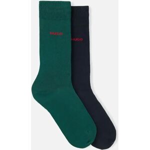 Hugo Boss Men's 2 Pack of Logo Socks - Green - Size: 5/7/6.5/6/8/7.5/5.5