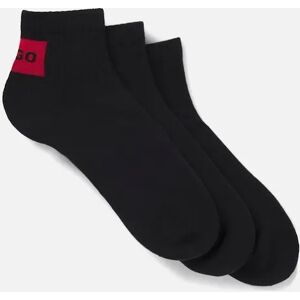 Hugo Boss Men's 3 Pack of Logo Ankle Socks - Black - Size: 9/9.5/11.5/11/10.5/10/12