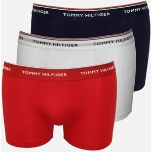 Tommy Hilfiger Men's 3-Pack Premium Essentials Boxer Trunks, Red/White/Navy - Size: 33/32/32 Tommy Hilfiger Men's 3-Pack Premium Essentials Boxer Trunks, Red/White/Navy - Size: 33/32/32
