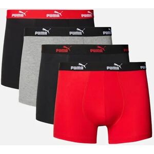 Puma Men's 4-Pack No.1 Logo Boxer Briefs, Red/Grey/Black - Size: 33/32/32 Puma Men's 4-Pack No.1 Logo Boxer Briefs, Red/Grey/Black - Size: 33/32/32