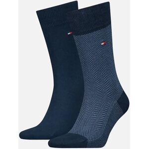 Tommy Hilfiger Men's 2-Pack Herringbone Pattern Socks, Navy - Size: 7.5/8/5/5.5/6/6.5/7 Tommy Hilfiger Men's 2-Pack Herringbone Pattern Socks, Navy - Size: 7.5/8/5/5.5/6/6.5/7