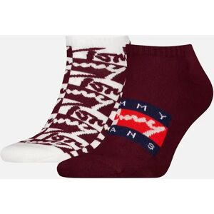 Men's Tommy Hilfiger 2 Pack Trainer Graffiti Mens Ankle Socks Red - Multi - Size: 9/9.5/11/10.5/10/11.5/12 Men's Tommy Hilfiger 2 Pack Trainer Graffiti Mens Ankle Socks Red - Multi - Size: 9/9.5/11/10.5/10/11.5/12