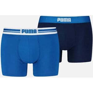 Puma Men's 2-Pack Placed Logo Boxer Briefs, Blue/Navy - Size: 33/32/32 Puma Men's 2-Pack Placed Logo Boxer Briefs, Blue/Navy - Size: 33/32/32