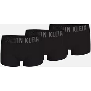 Calvin Klein Boy's Boys 3-Pack Intense Power Boxer Trunks, Black/silver - Size: 12 years/13 years/14 years Calvin Klein Boy's Boys 3-Pack Intense Power Boxer Trunks, Black/silver - Size: 12 years/13 years/14 years
