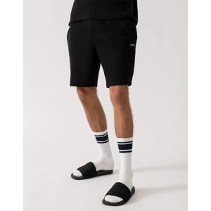 Hugo Boss Men's BOSS Orange Waffle Mens Cotton Blend Waffle Structure Pyjama Shorts with Embroidered Logo NOS - Black 001 - Size: L Hugo Boss Men's BOSS Orange Waffle Mens Cotton Blend Waffle Structure Pyjama Shorts with Embroidered Logo NOS - Black 001 - Size: L