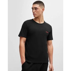 Hugo Boss Men's HUGO Mens Three-Pack of Underwear T-Shirts in Cotton with Logos NOS - Black 001 - Size: 42 Hugo Boss Men's HUGO Mens Three-Pack of Underwear T-Shirts in Cotton with Logos NOS - Black 001 - Size: 42