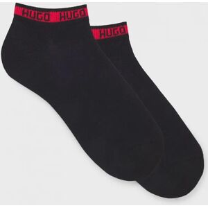 Hugo Boss Men's HUGO 2 Pack Mens Ankle-Length Socks with Branded Cuffs - Black 001 - Size: 6/6.5/7.5/7/11/10/8/8.5/12/9.5/9/11.5/10.5 Hugo Boss Men's HUGO 2 Pack Mens Ankle-Length Socks with Branded Cuffs - Black 001 - Size: 6/6.5/7.5/7/11/10/8/8.5/12/9.5/9/11.5/10.5