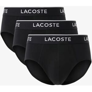 Men's Lacoste 3-Pack Stretch Cotton Mens Briefs - Black 031 - Size: 37/36/32 Men's Lacoste 3-Pack Stretch Cotton Mens Briefs - Black 031 - Size: 37/36/32