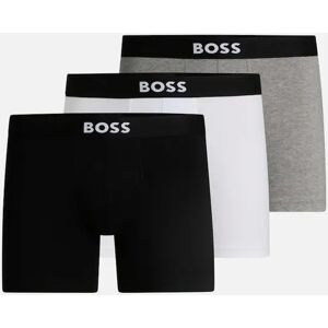 Hugo Boss Men's BOSS 3-Pack BOSS ONE Boxer Briefs, Black/Grey/White - Size: 37/36/32 Hugo Boss Men's BOSS 3-Pack BOSS ONE Boxer Briefs, Black/Grey/White - Size: 37/36/32