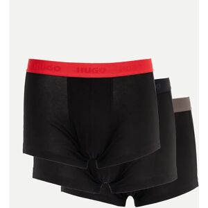 Hugo Boss Men's HUGO 3-Pack Mens Trunks with Coloured Waistbands - Black 009 - Size: 37/36/32 Hugo Boss Men's HUGO 3-Pack Mens Trunks with Coloured Waistbands - Black 009 - Size: 37/36/32
