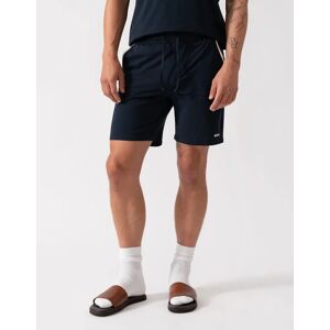 Hugo Boss Men's BOSS Orange Unique Mens Stretch-Cotton Pyjama Shorts with Tape Trims - Dark Blue 403 - Navy - Size: XL Hugo Boss Men's BOSS Orange Unique Mens Stretch-Cotton Pyjama Shorts with Tape Trims - Dark Blue 403 - Navy - Size: XL