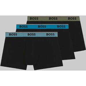 Hugo Boss Men's BOSS 3-Pack Power Boxer Trunks, Black with coloured waistbands - Size: 32/33/32 Hugo Boss Men's BOSS 3-Pack Power Boxer Trunks, Black with coloured waistbands - Size: 32/33/32