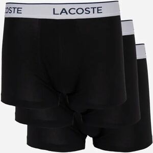 Men's Lacoste 3-Pack Contrast Stripe Stretch Cotton Mens Trunks - Black 031 - Size: 35/34/32/9.5/13/12.5/12/11.5/11/9/16/15.5/15/14.5/14/13.5/10.5/10 Men's Lacoste 3-Pack Contrast Stripe Stretch Cotton Mens Trunks - Black 031 - Size: 35/34/32/9.5/13/12.5/12/11.5/11/9/16/15.5/15/14.5/14/13.5/10.5/10