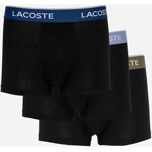Men's Lacoste 3-Pack Mens Trunks - Black/Delphinium-Olive-Methylene 94I - Size: 33/32/32 Men's Lacoste 3-Pack Mens Trunks - Black/Delphinium-Olive-Methylene 94I - Size: 33/32/32