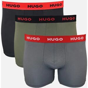 Hugo Boss Men's HUGO 3-Pack Cotton Stretch Boxer Briefs,Black, Grey, Olive - Size: 32/30/31 Hugo Boss Men's HUGO 3-Pack Cotton Stretch Boxer Briefs,Black, Grey, Olive - Size: 32/30/31