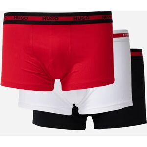 Hugo Boss Men's HUGO Planet 3-Pack Stretch-Cotton Logo Waistband Trunks - Bright Red 621 - Size: 35/34/32 Hugo Boss Men's HUGO Planet 3-Pack Stretch-Cotton Logo Waistband Trunks - Bright Red 621 - Size: 35/34/32