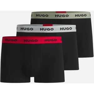 Hugo Boss Men's HUGO 3-Pack Cotton Stretch Boxer Trunks, Black/Multi - Size: 37/36/32 Hugo Boss Men's HUGO 3-Pack Cotton Stretch Boxer Trunks, Black/Multi - Size: 37/36/32